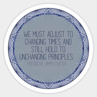 Jimmy Carter “Changing Times and Unchanging Principles” Sticker